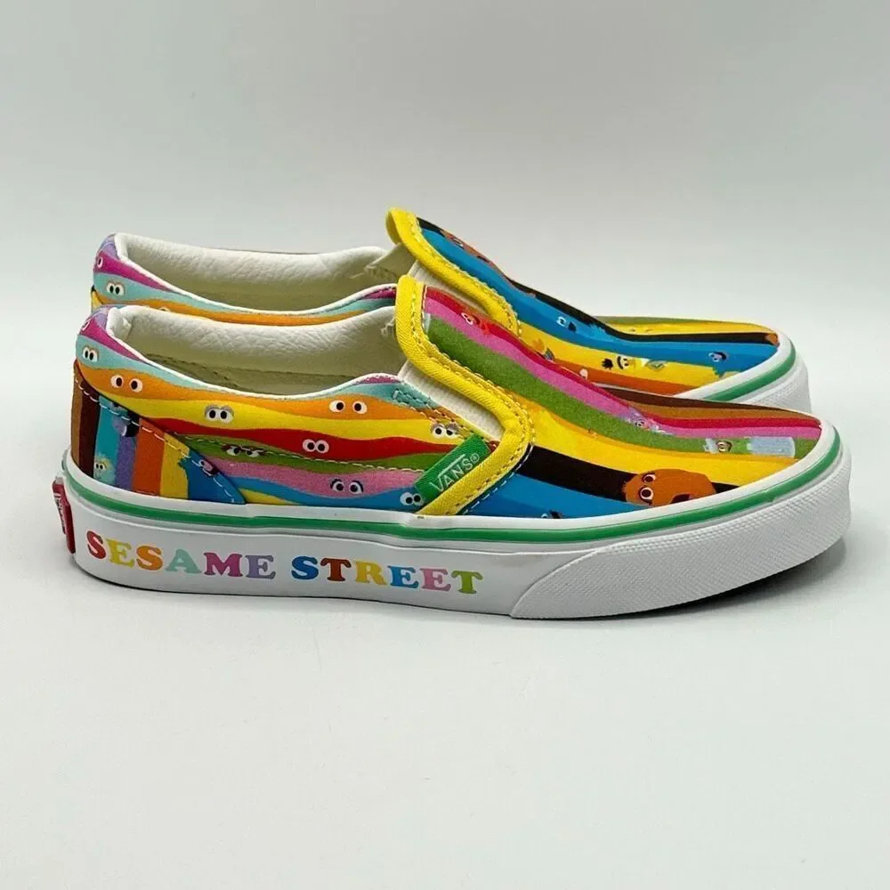 Vans x Sesame Street Slip On Canvas Sneakers - New No Box - US Kids’ size 13